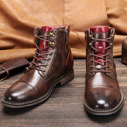 Daniel - Oxford-Stiefel aus Leder