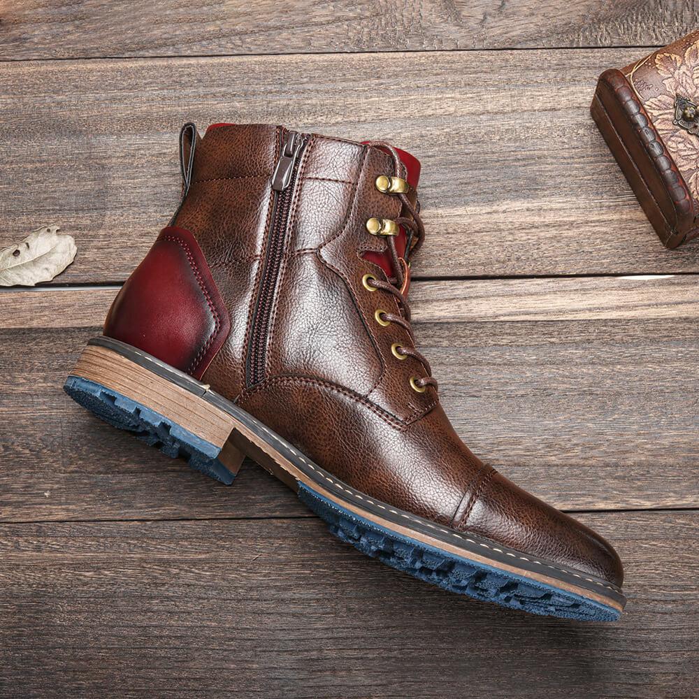 Daniel - Oxford-Stiefel aus Leder