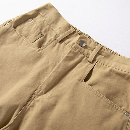 Machete Baumwollhose mit weitem Bein und lockerem Schnitt