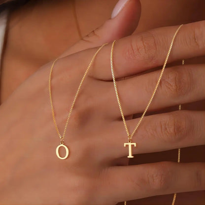 Halskette mit Liebesbrief-Initialen | 18k Gold