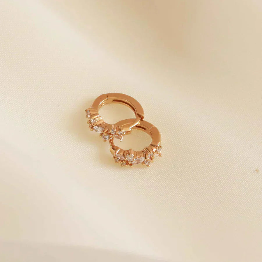 Kristall-Cluster Huggies | 18k Gold