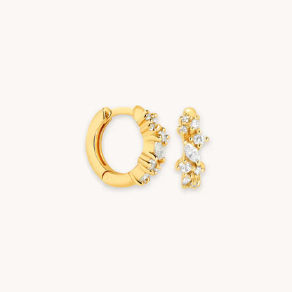 Kristall-Cluster Huggies | 18k Gold