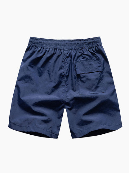 Geometrisch bedrucktes Hemd & Badeshorts