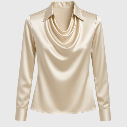 Lyn – Elegante Bluse aus glänzendem Satin