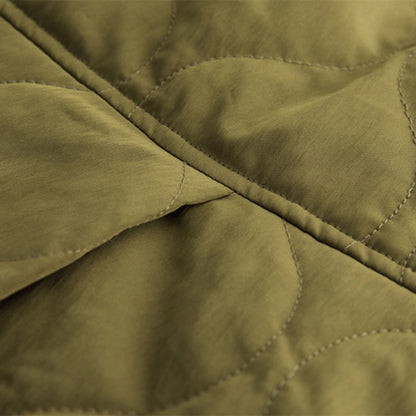 Gesteppte Jacke aus Baumwolle im Kürbishemd-Stil