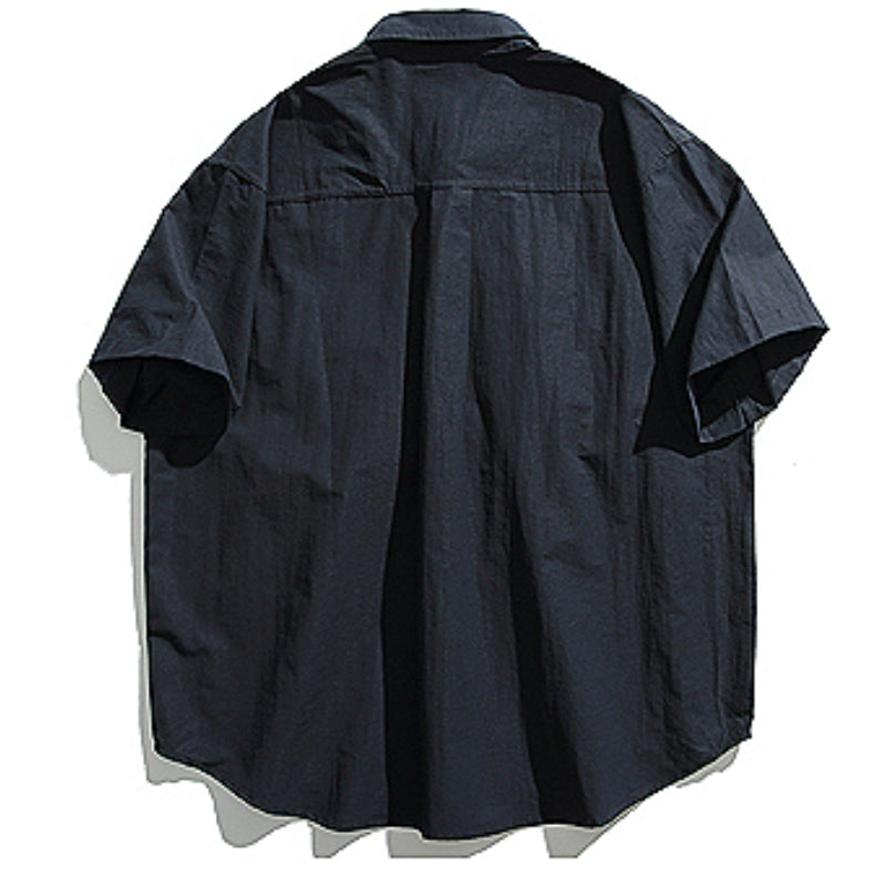 Retro Japanisch Locker Lässig Kurzärmliges Shirt