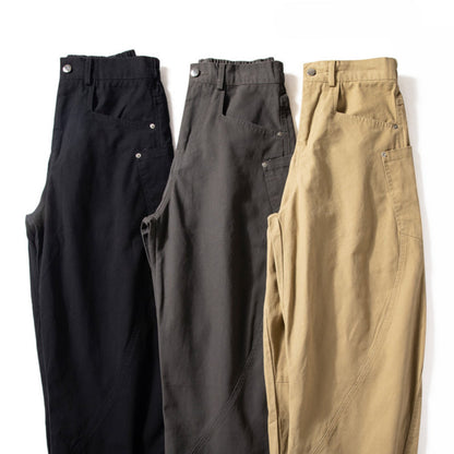 Machete Baumwollhose mit weitem Bein und lockerem Schnitt