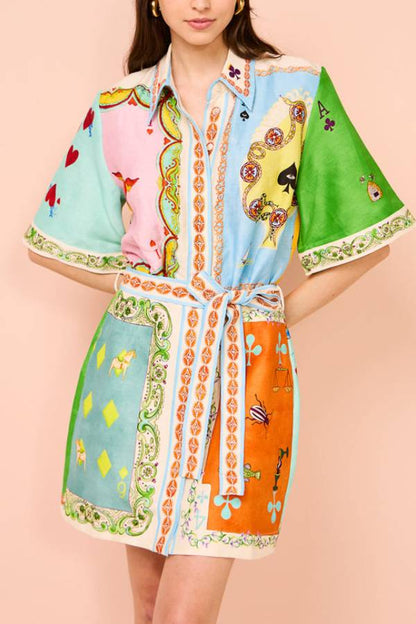 Panflay Rummy Minikleid In Multi