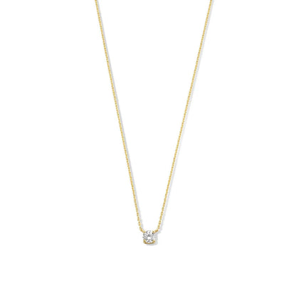 Cléa Moissanit Stein Halskette | Gold 14k