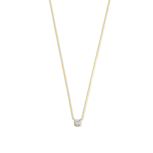 Cléa Moissanit Stein Halskette | Gold 14k
