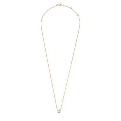 Cléa Moissanit Stein Halskette | Gold 14k
