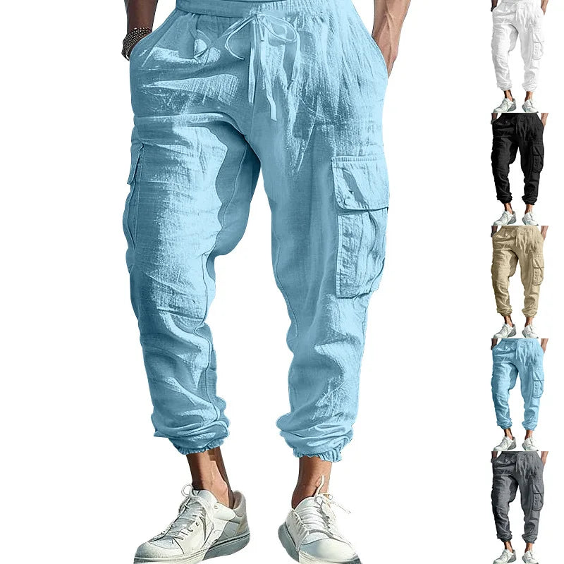 Dario - Cargo hose aus Leinen