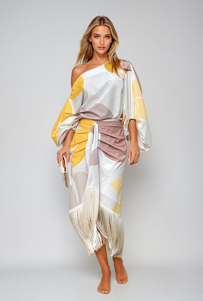 Olivia  Stilvolles Zweiteilige Kleid-Set
