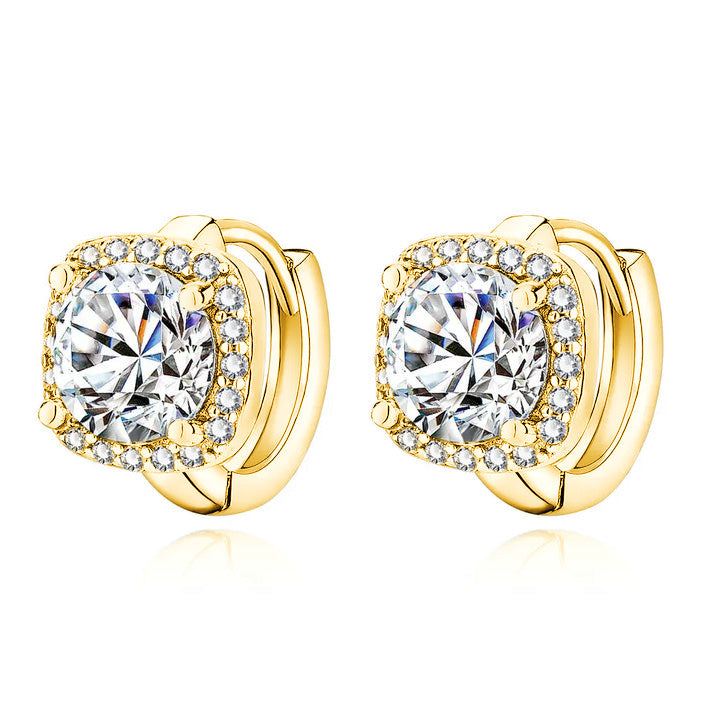 Nadine Quadratische Ohrringe | 18K Gold
