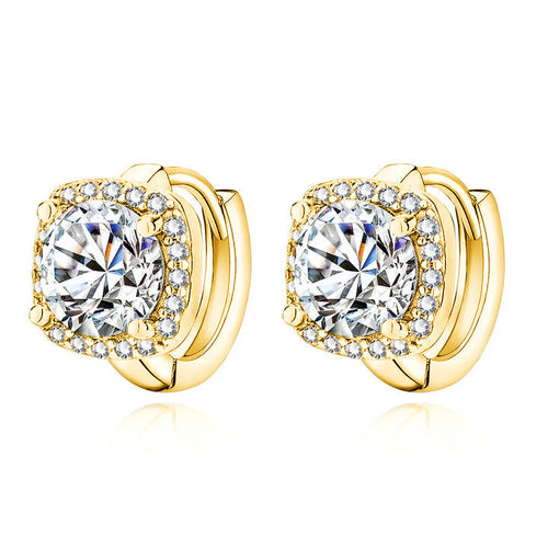 Nadine Quadratische Ohrringe | 18K Gold