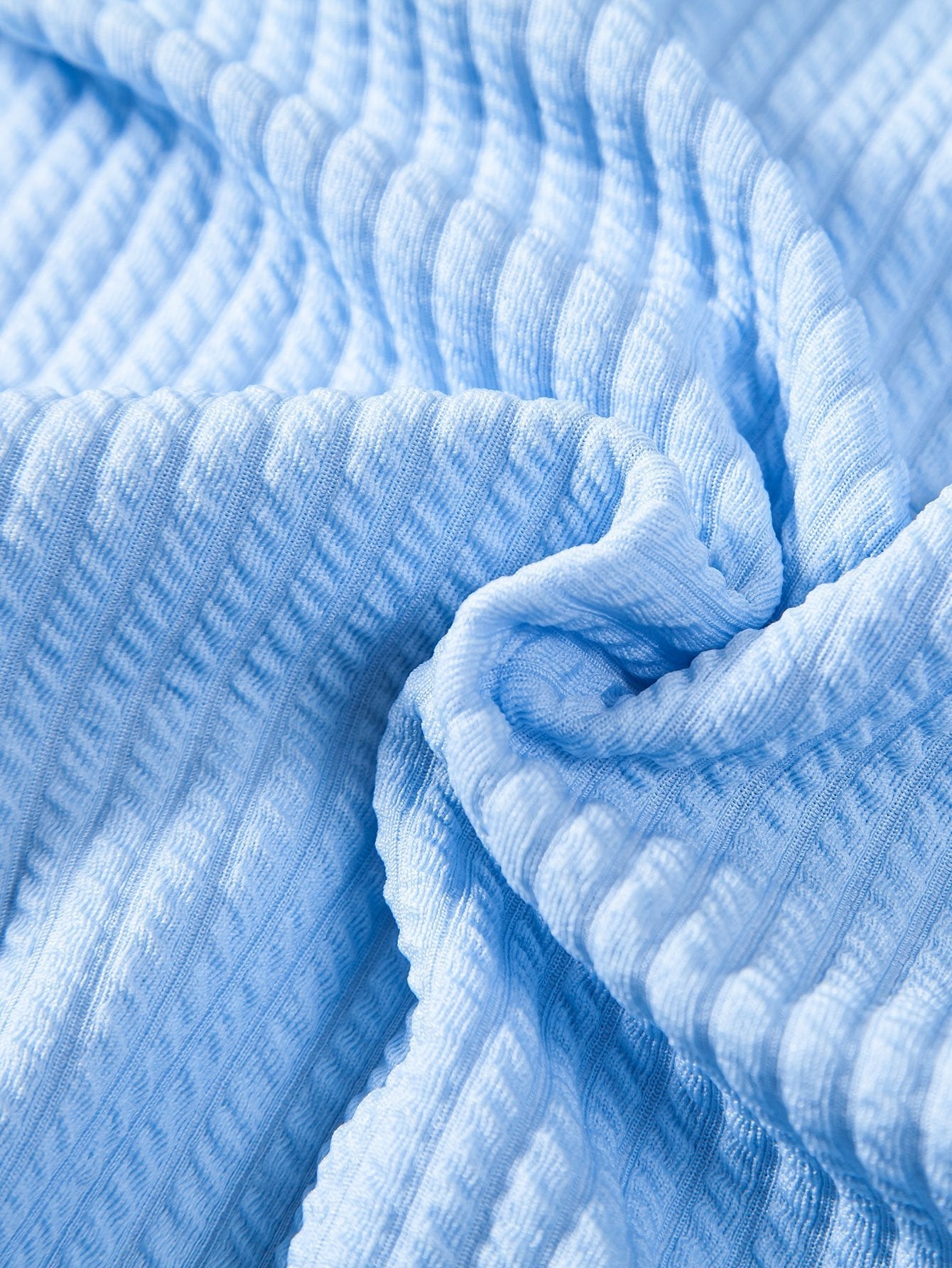 Muscle Fit geripptes Hemd mit Stehkragen