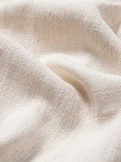 Shirt aus Leinen-Rayon-Mischgewebe mit V-Ausschnitt und gerade geschnittene Leinenhose