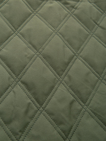 Gestepptes Overshirt mit Knöpfen