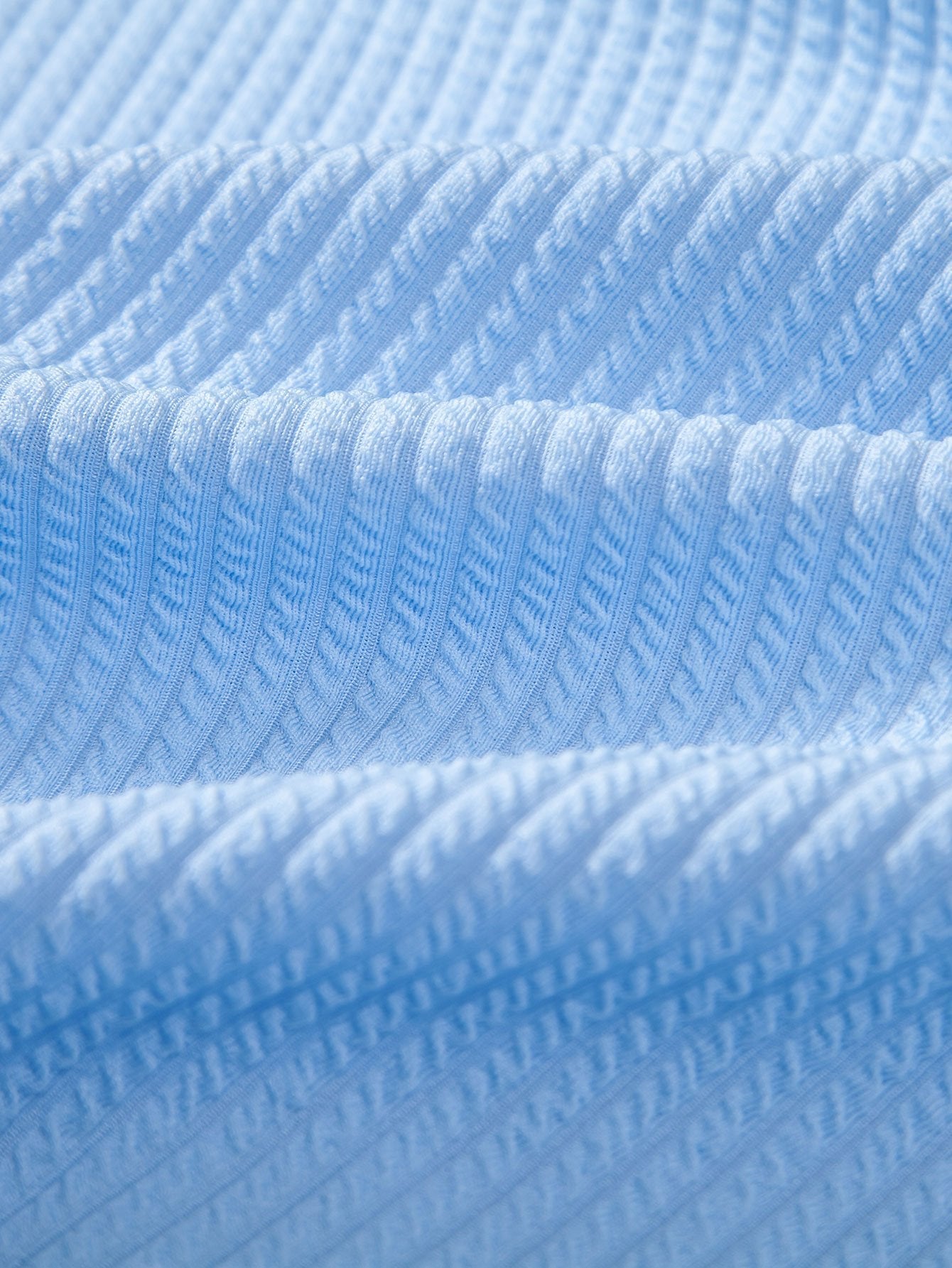 Muscle Fit geripptes Hemd mit Knöpfen