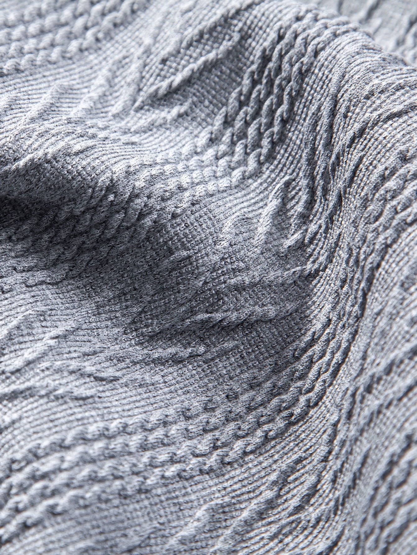 Gestricktes geometrisches Jacquard-Polohemd