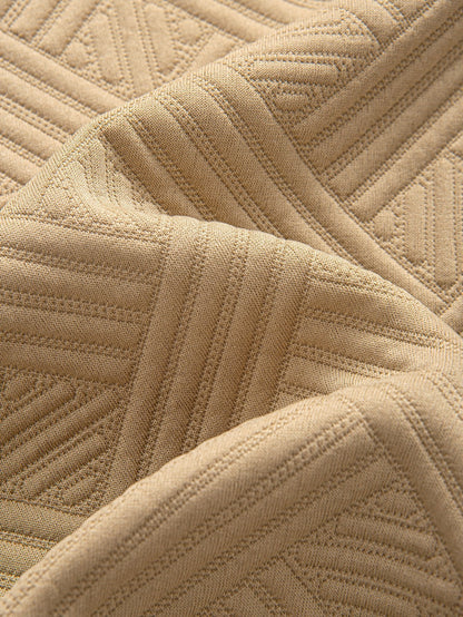 Gestreiftes Jacquard-Hemd mit Knöpfen