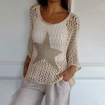 Marina - Modisches gestricktes Oberteil